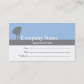 刺鍼術の名刺のアポイントメントカード 予約カード (裏面)