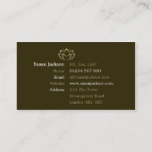 刺鍼術の名刺 名刺 (裏面)