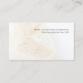 刺鍼術の足 名刺 (裏面)