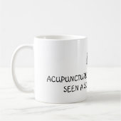 刺鍼術は働かなければなりません コーヒーマグカップ (左)