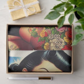 刺青されたアメリカのピンアップ 薄葉紙 (ギフト)