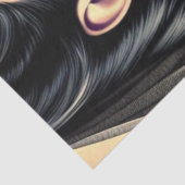 刺青されたゴシック様式の女性 薄葉紙 (詳細)