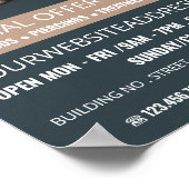 刺青された女性、刺青と体ピアシングスタジオ ポスター (角)