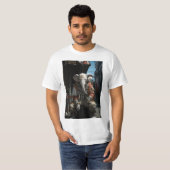 刺青された漫画の象 – 通りアート Tシャツ (正面フル)