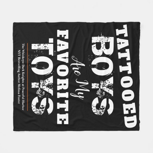 刺青された男の子は私のお気に入りのおもちゃの毛布 フリースブランケット (正面(横))