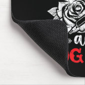 刺青と犬の髪の刺青Pで覆われる マウスパッド (コーナー)