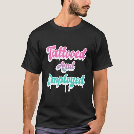 刺青と雇用された刺青タトゥー Tシャツ (正面)