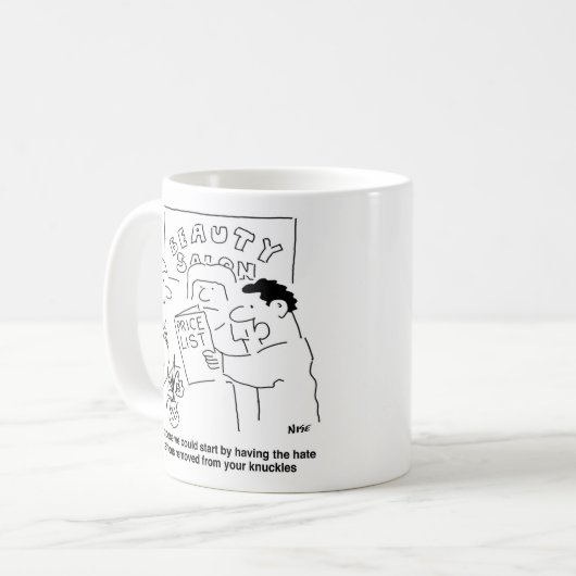 刺青を除去して美しいサロン コーヒーマグカップ (正面左)