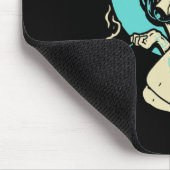 刺青ゴシックピンアップガールホラー幽霊ムーンロッカブ マウスパッド (コーナー)