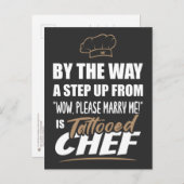 刺青シェフは究極の魅力。おもしろい贈与 ポストカード (正面/裏面)