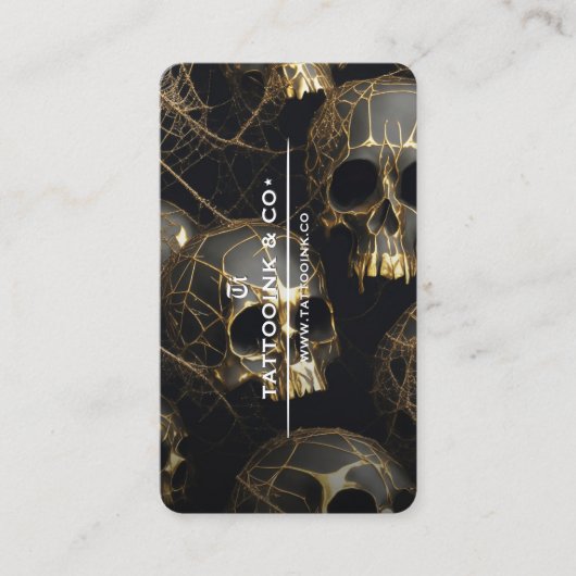 刺青スカルゴシックの刺青アーティスト 名刺 (正面)