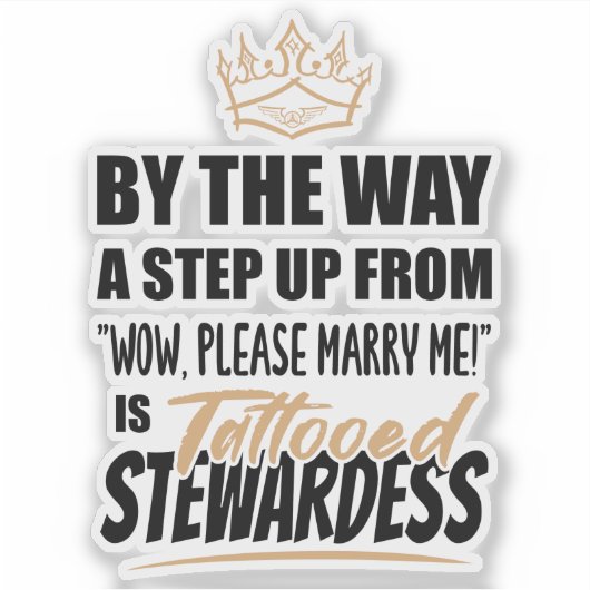 刺青スチュワーデスは究極のアピール・ギフト シール (正面)