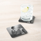 刺青セーラーガールヴィンテージB&W写真 コースター (右側)