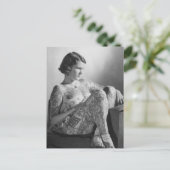 刺青セーラーガールヴィンテージB&W写真 ポストカード (スタンド正面)