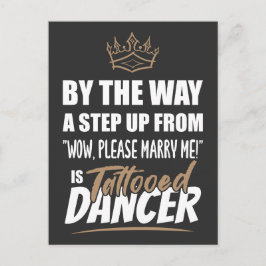 刺青ダンサーは究極の魅力。プレゼント ポストカード