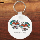 刺青ハート、Tattoo Graphic 結婚's キーホルダー (正面)