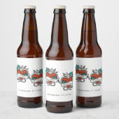 刺青ハート、Tattoo Graphic 結婚's ビールラベル (ボトル)