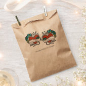 刺青ハート、Tattoo Graphic 結婚's フェイバーバッグ (クリップ留めされた状態)