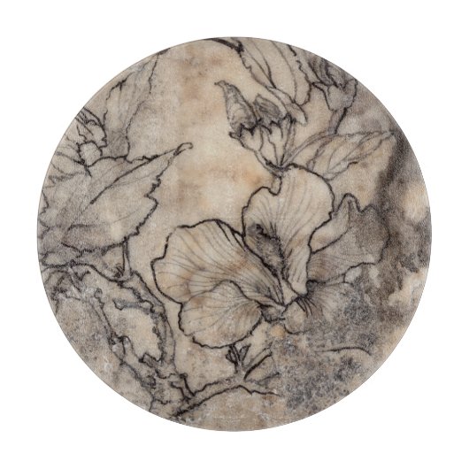 刺青フローラI カッティングボード (正面)