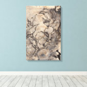 刺青フローラI キャンバスプリント (インサイチュ (ウッドフロア))