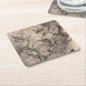 刺青フローラI スクエアペーパーコースター (アングル)