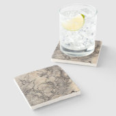 刺青フローラI ストーンコースター (横)