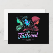 刺青レディースクラブ、レインボーカラー ポストカード (正面/裏面)