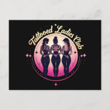 刺青レディースクラブ、黒い服を着た