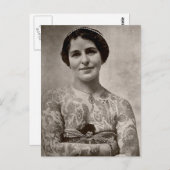 刺青レディースヴィンテージ黒白 ポストカード (正面/裏面)