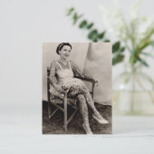 刺青レディースヴィンテージ黒白 ポストカード (スタンド正面)