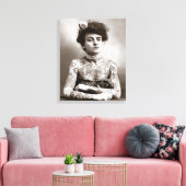 刺青レディ， 1907 キャンバスプリント (インサイチュ (リビング))