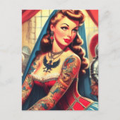 刺青中世の少女 ポストカード (正面)