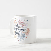 刻々と数える コーヒーマグカップ (正面左)