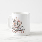 刻々楽しむとメッセージ前向き コーヒーマグカップ (正面左)