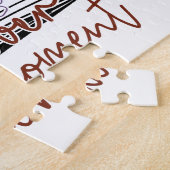 刻々楽しむとメッセージ前向き ジグソーパズル (側面)