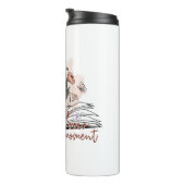 刻々楽しむとメッセージ前向き タンブラー (回転右)