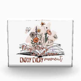 刻々楽しむとメッセージ前向き フォトブロック