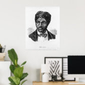 刻まれたアフリカ系アメリカ人のDred Scottポートレート ポスター (ホームオフィス)
