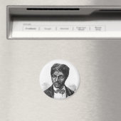 刻まれたアフリカ系アメリカ人のDred Scottポートレート マグネット (インサイチュ (食洗機))