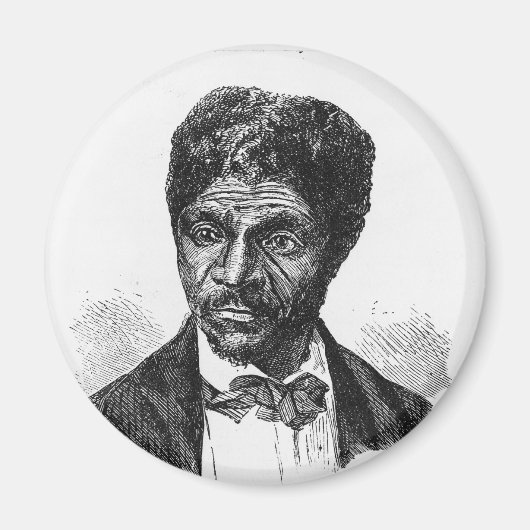 刻まれたアフリカ系アメリカ人のDred Scottポートレート マグネット (正面)