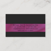 刻まれたメーキャップアーティスト 名刺 (裏面)