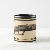 刻まれたライフルのマグ マグカップ (中央)