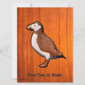 刻まれた大西洋のパフィン (正面)