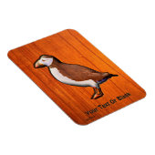 刻まれた大西洋のパフィン マグネット (右側)