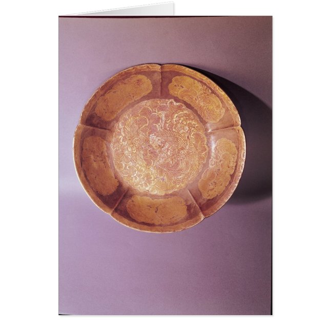 刻まれた皿、唐朝 (正面)