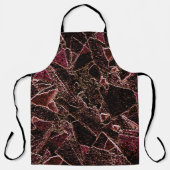 刻まれた茶色の岩のスタイルのテクスチャ エプロン (正面)