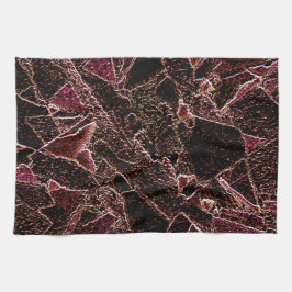 刻まれた茶色の岩のスタイルのテクスチャ キッチンタオル