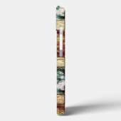 刻まれて斑点のある茶色の緑の長方形の部分 Case-Mate iPhoneケース (裏面 / 左)