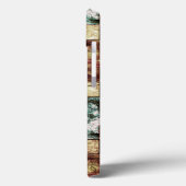 刻まれて斑点のある茶色の緑の長方形の部分 Case-Mate iPhoneケース (裏面 / 左)