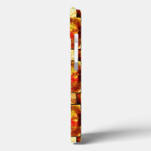 刻まれて染色された茶色のオレンジ色の長方形のプレート Case-Mate iPhoneケース (裏面 / 左)